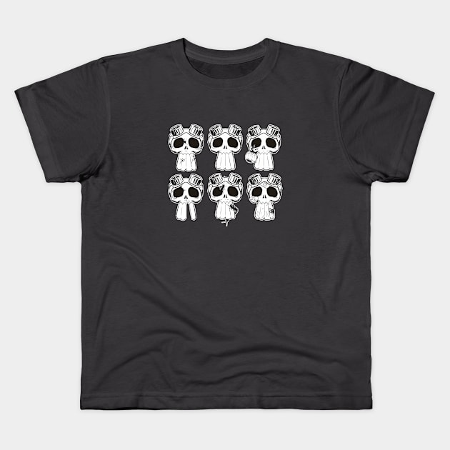 Skulls Kids T-Shirt by ideo